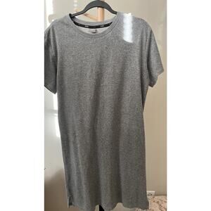 Puma Knit-shirt Dress Women's Size L Asian Gray Knee Length Winter